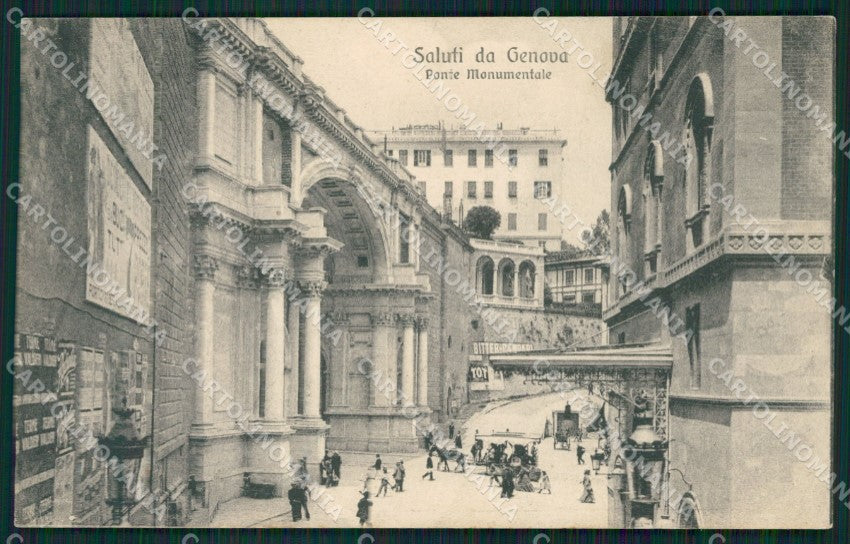 Genova Città Ponte Monumentale cartolina QZ5856 – fronte