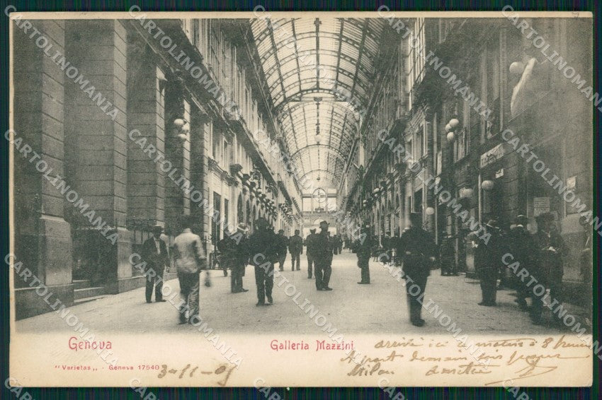 Genova Città Galleria Mazzini cartolina QZ5861 – fronte