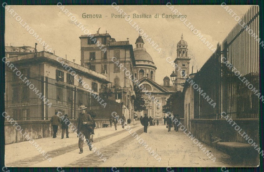 Genova Città Ponte e Basilica Carignano cartolina QZ5863 – fronte