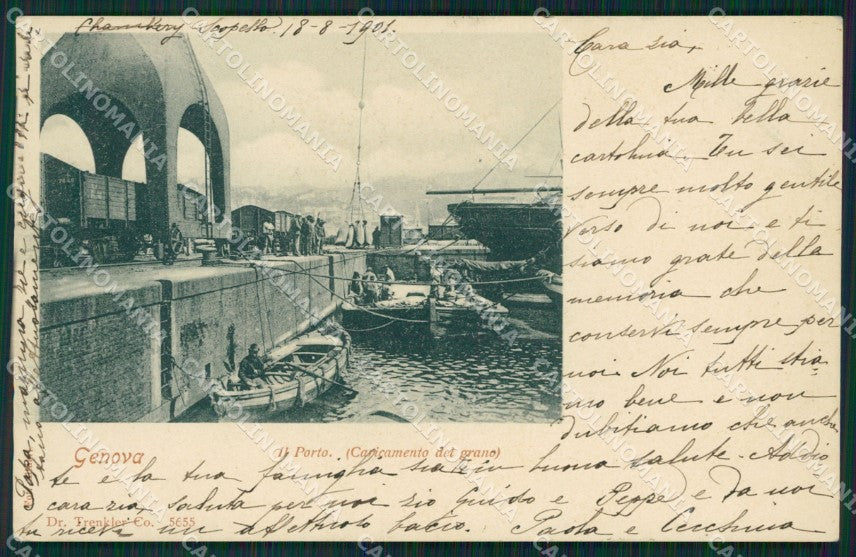 Genova Città Porto cartolina QZ5872 – fronte
