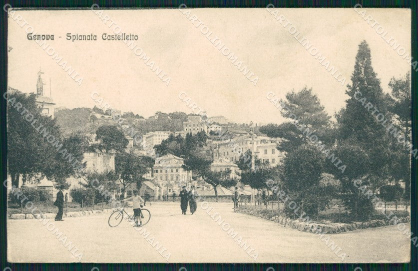 Genova Città Spianata Castelletto cartolina QZ5874 – fronte