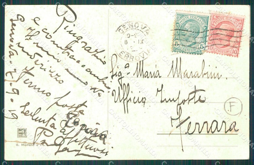 Genova Città Bar Rio Janeiro MACCHIA cartolina QZ5878 – retro