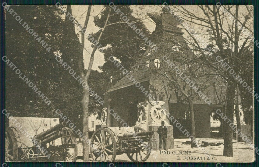 Genova Città Esposizione 1909 Padiglione Fossati Militari cartolina QZ5884 – fronte