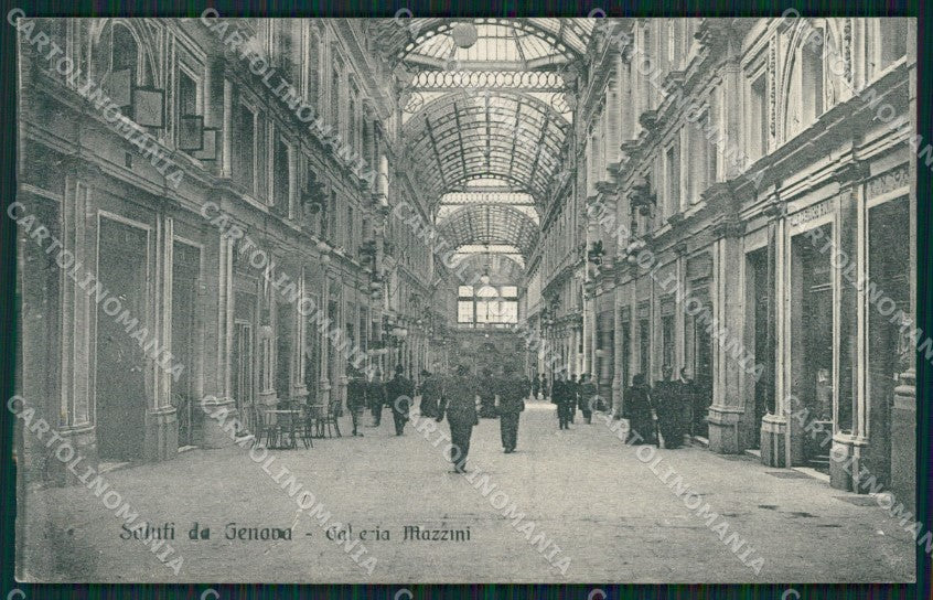 Genova Città Galleria Mazzini cartolina QZ5890 – fronte