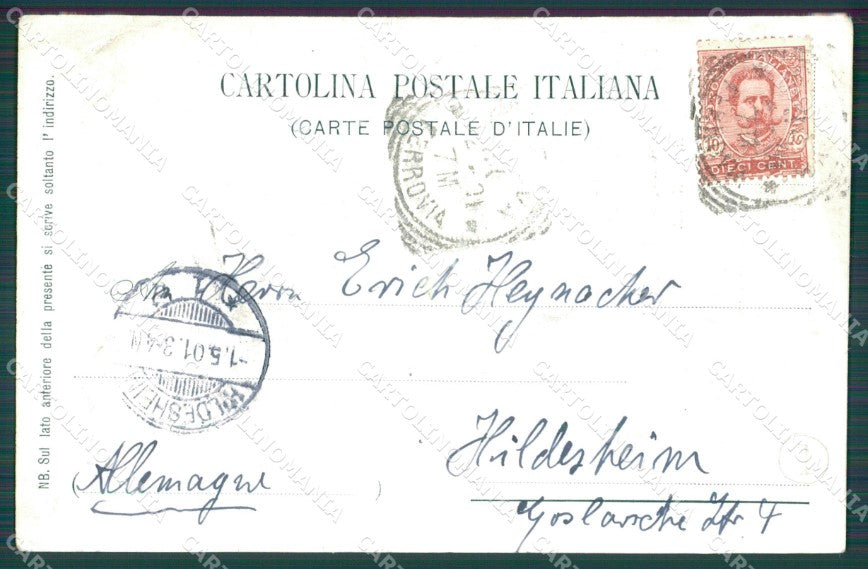 Genova Luigi Windthorst Politico Cattolico SCOLLATA cartolina QZ5892 – retro