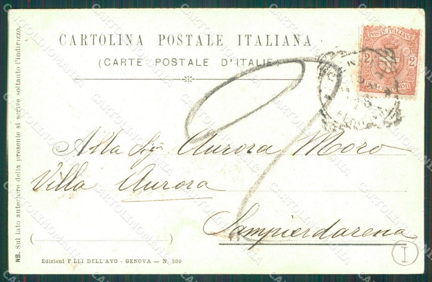Genova Città Esposizione Industriale 1901 PIEGHINA cartolina QZ5895 – retro