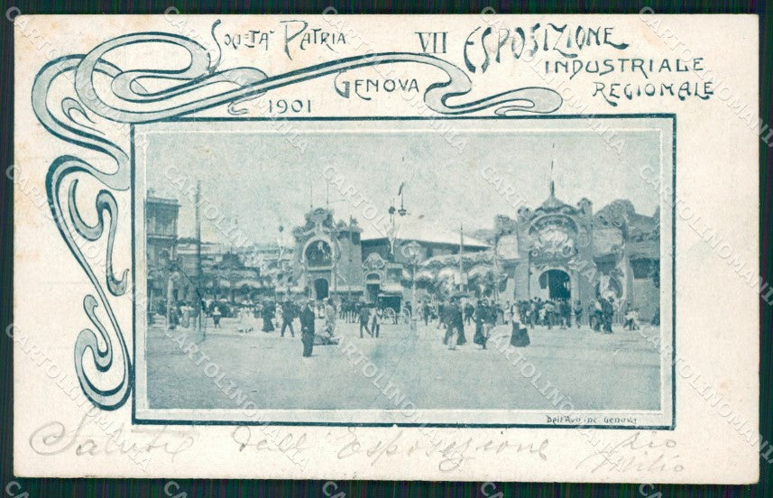 Genova Città Esposizione Industriale 1901 cartolina QZ5897 – fronte
