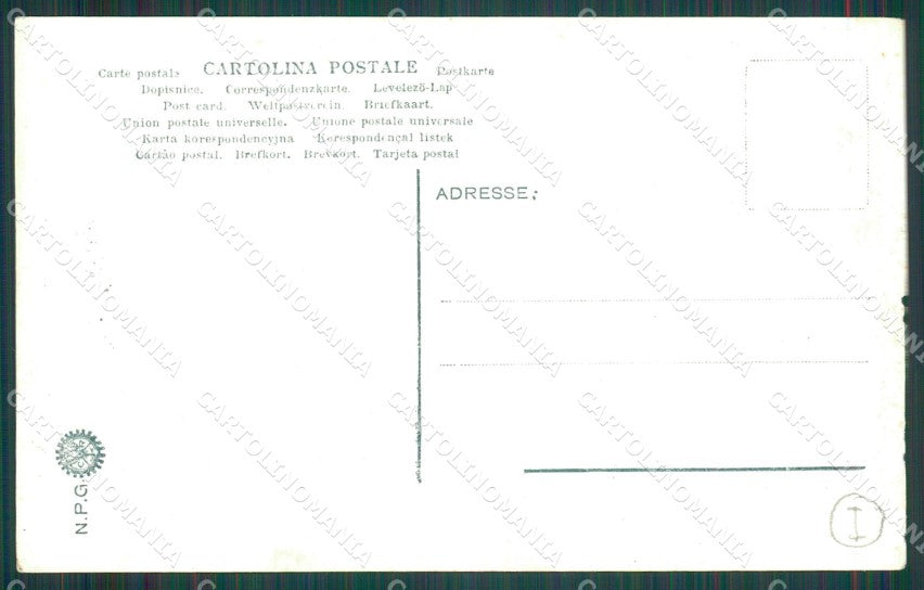 Genova Città Posa Prima Pietra Porto Savoia NPG ABRASA Foto cartolina QZ5898 – retro