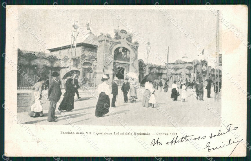 Genova Città Esposizione Industriale 1901 cartolina QZ5904 – fronte