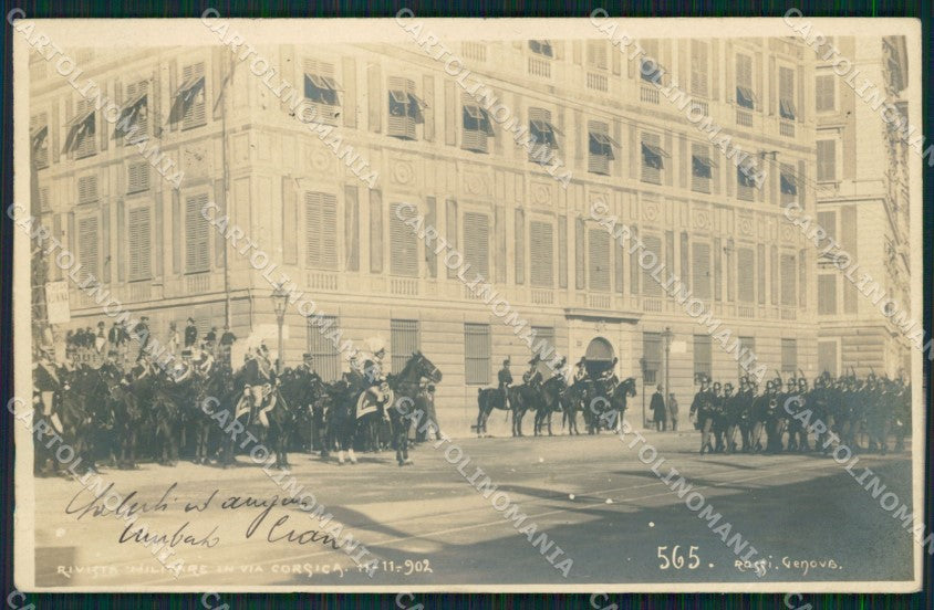 Genova Città Rivista Militare Carabinieri Foto cartolina QZ5906 – fronte