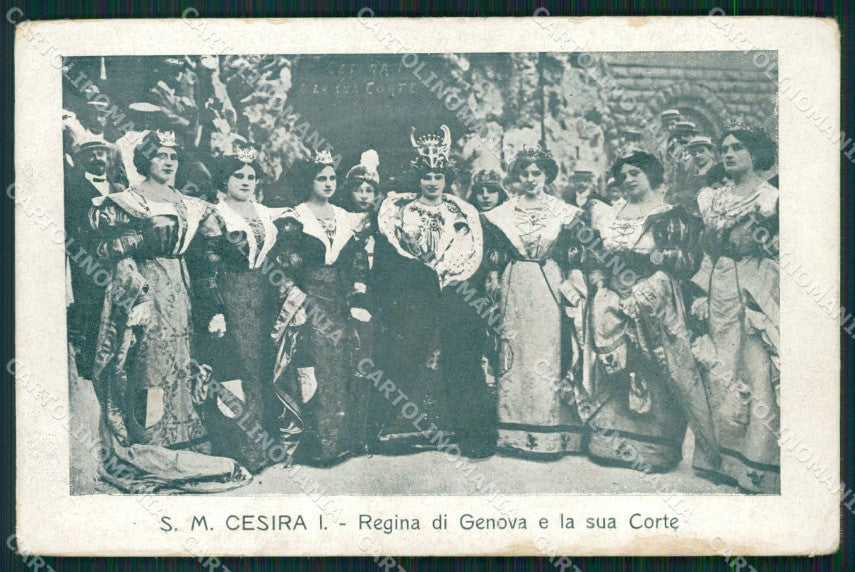 Genova Cesira Rolla Regina di Genova cartolina QZ5909 – fronte