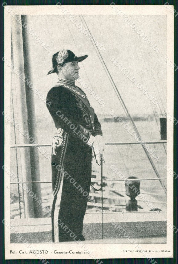 Genova Città Fascismo Mussolini ONB cartolina QZ5913 – fronte