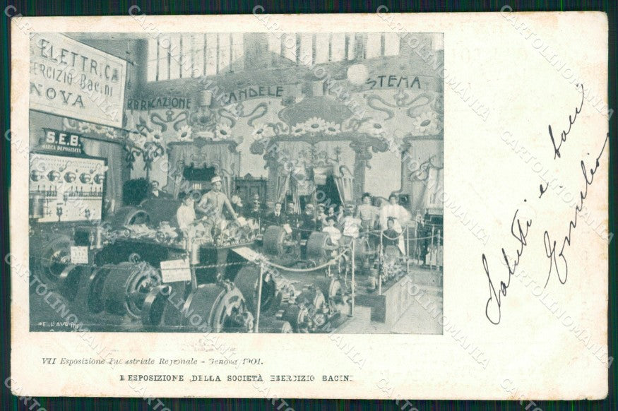 Genova Città Esposizione Industriale 1901 cartolina QZ5914 – fronte