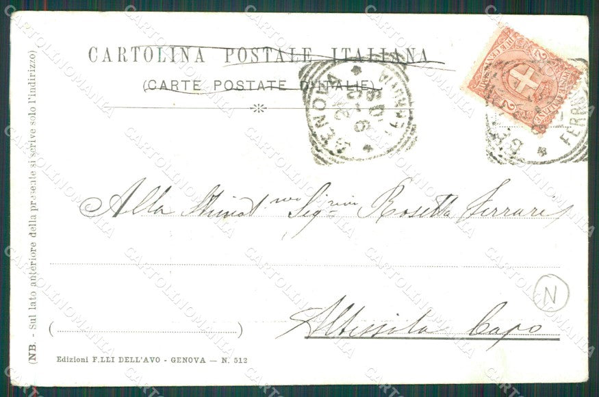 Genova Città Esposizione Industriale 1901 cartolina QZ5914 – retro
