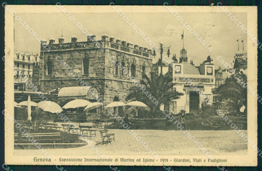 Genova Città Esposizione 1914 cartolina QZ5921 – fronte