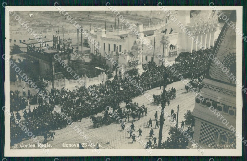 Genova Città Esposizione 1914 Savoia Ferro Foto cartolina QZ5936 – fronte