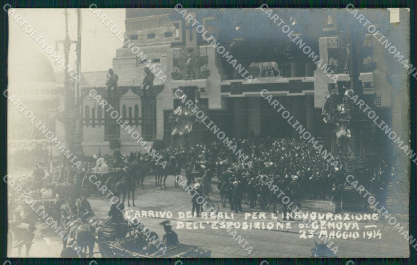 Genova Città Esposizione 1914 Carrozze Savoia Foto cartolina QZ5937 – fronte
