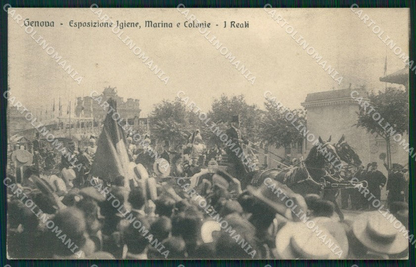 Genova Città Esposizione 1914 Carrozza Savoia cartolina QZ5938 – fronte