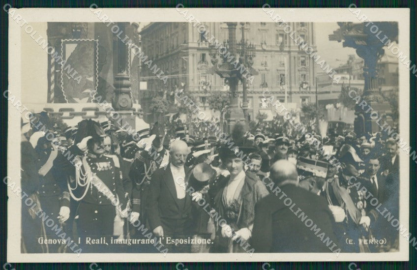 Genova Città Esposizione 1914 Savoia Ferro Foto cartolina QZ5940 – fronte