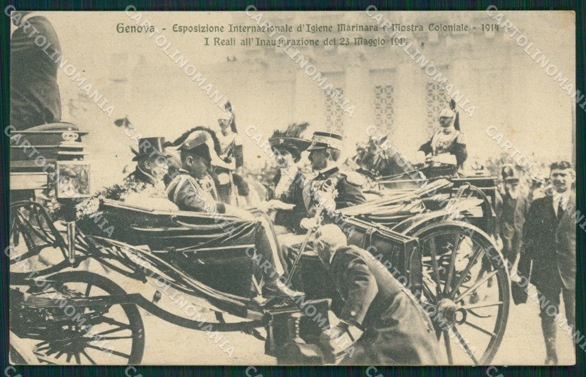 Genova Città Esposizione 1914 Carrozza Savoia cartolina QZ5945 – fronte