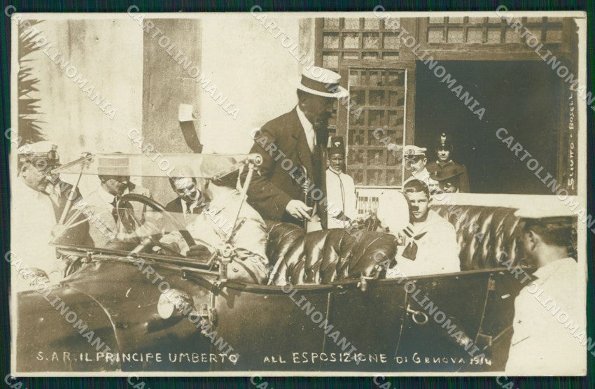 Genova Città Esposizione 1914 Auto Savoia Foto cartolina QZ5947 – fronte