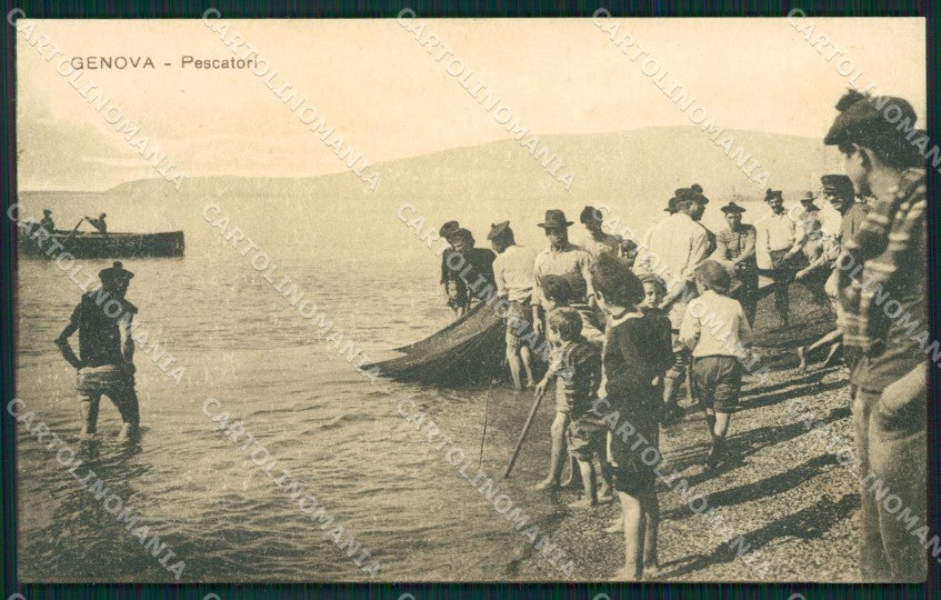 Genova Città Pescatori cartolina QZ5960 – fronte
