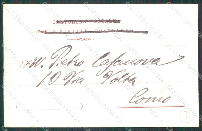 Genova Città Costumi Asino cartolina QZ5961 – retro
