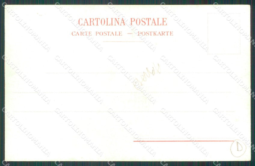 Genova Città Costumi Asino ABRASA cartolina QZ5962 – retro