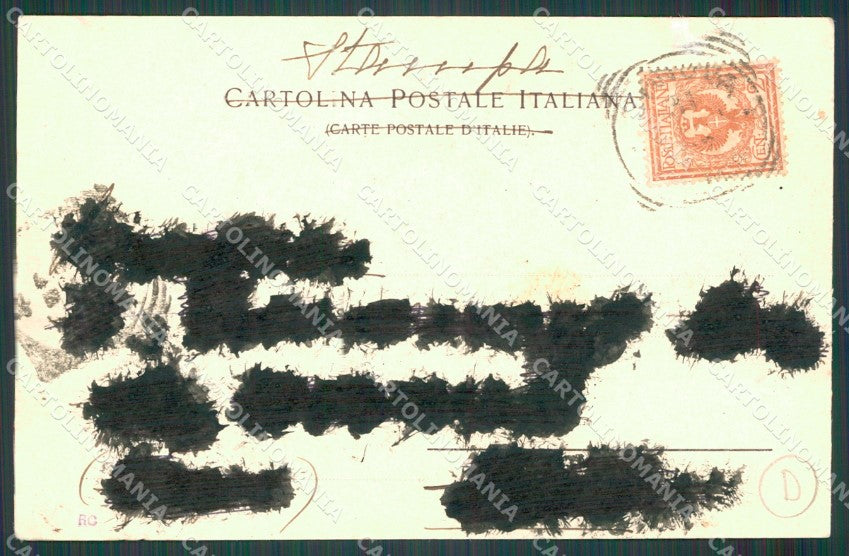 Genova Città Costumi Carretto Asini PIEGHINE cartolina QZ5966 – retro