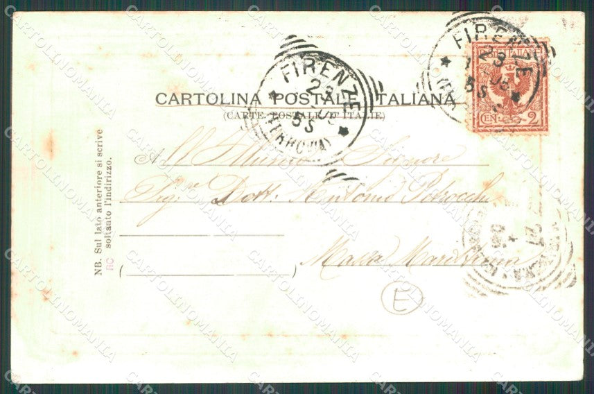 Genova Città Costumi Pescatori cartolina QZ5969 – retro