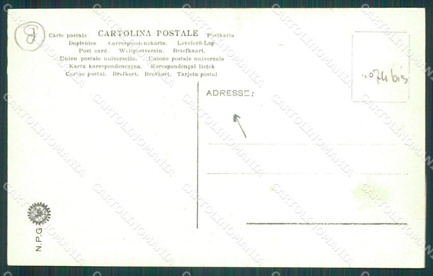 Genova Città Artiglieria Militari Sciutto NPG Foto cartolina QZ5982 – retro