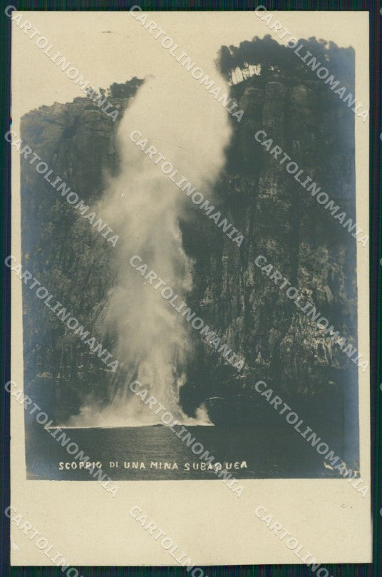 Genova Città Scoppio Mina PIEGHINA Militari Foto cartolina QZ5983 – fronte