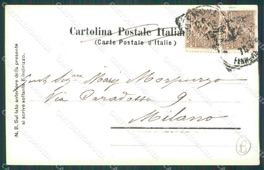 Genova Città Corazzata Americana Chicago War Ship cartolina QZ5987 – retro