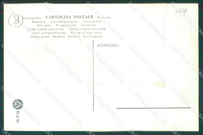 Genova Città Scoppio Mina Gimnoto NPG PIEGA Foto cartolina QZ5991 – retro