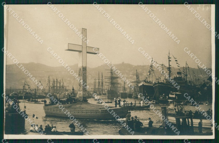 Genova Città Porto Foto cartolina QZ6000 – fronte