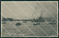 Genova Città Navi Francesi Sciutto PIEGHINE Foto cartolina QZ6007 – fronte