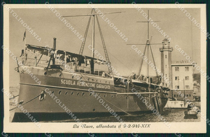 Genova Città Nave Scuola Redenzione Garaventa cartolina QZ6020 – fronte