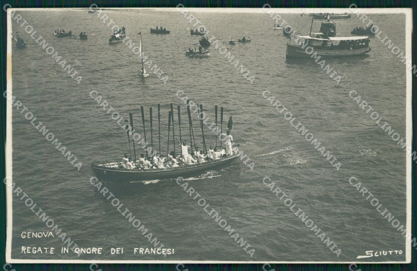 Genova Città Regata Sciutto Foto cartolina QZ6021 – fronte
