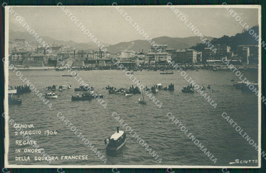 Genova Città Regate Sciutto Foto cartolina QZ6026 – fronte