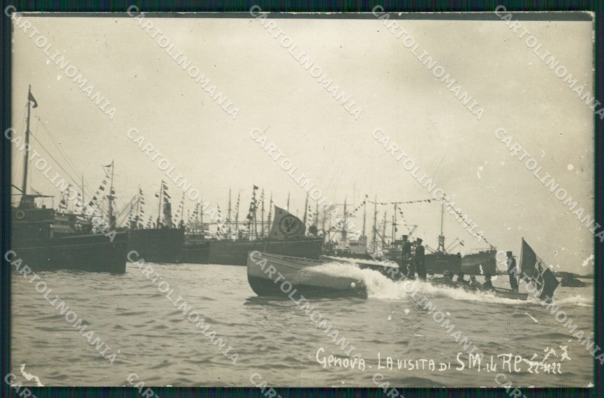 Genova Città Porto Savoia ABRASA Foto cartolina QZ6029 – fronte