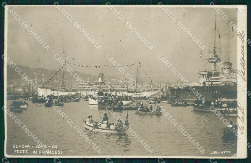 Genova Città Porto Sciutto Foto cartolina QZ6036 – fronte