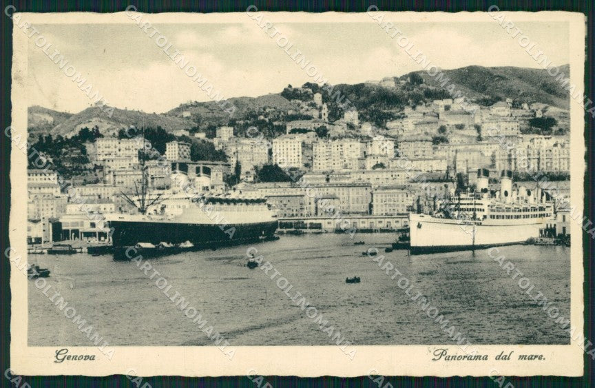 Genova Città Porto Foto cartolina QZ6043 – fronte