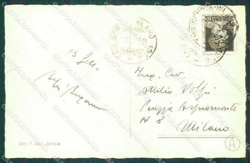 Genova Città Porto Foto cartolina QZ6043 – retro