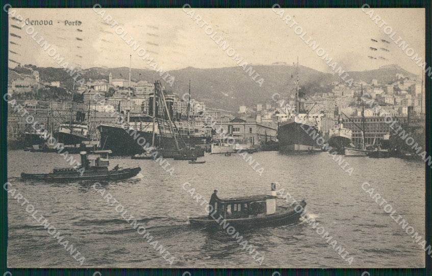 Genova Città Porto cartolina QZ6044 – fronte