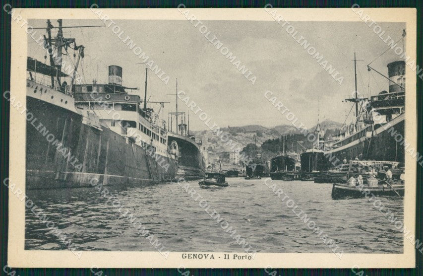 Genova Città Porto cartolina QZ6045 – fronte