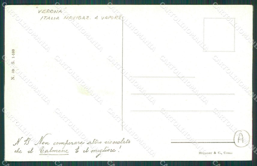 Genova Città Porto PIEGHINA cartolina QZ6046 – retro