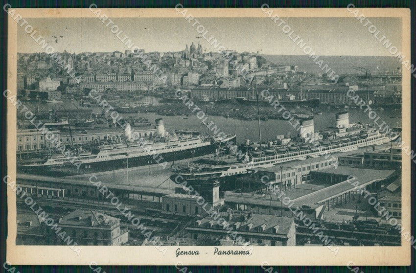 Genova Città Porto cartolina QZ6048 – fronte