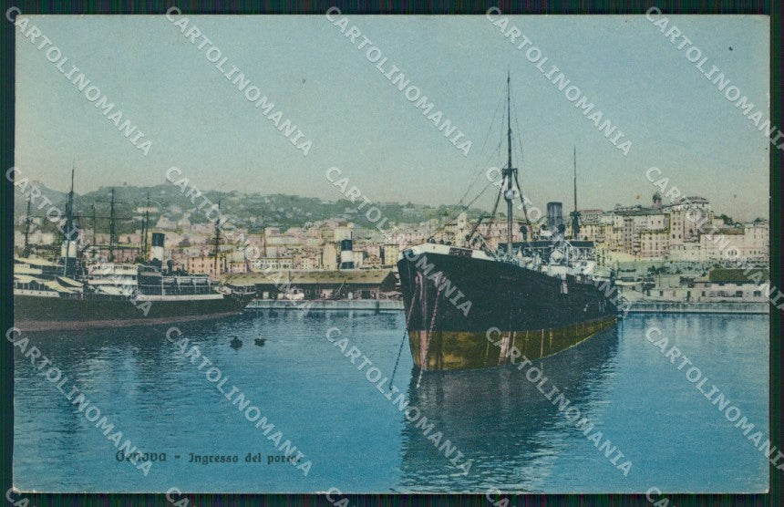 Genova Città Porto cartolina QZ6053 – fronte