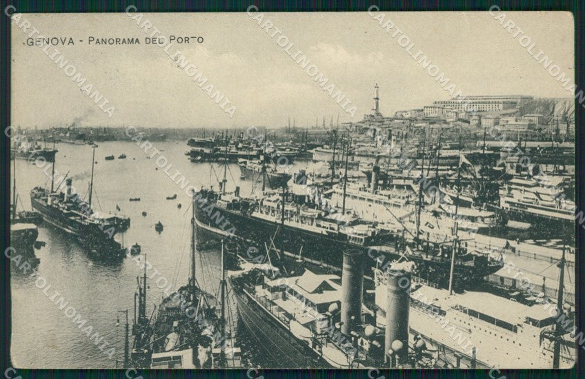 Genova Città Porto cartolina QZ6055 – fronte