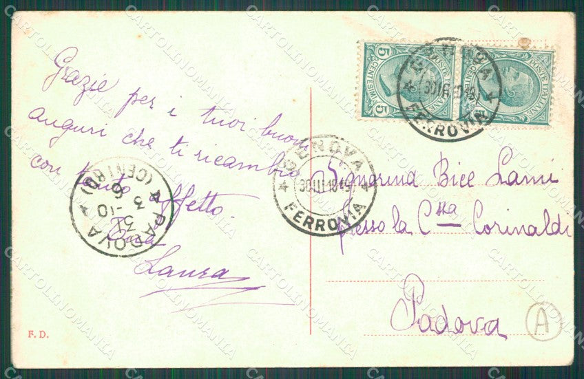 Genova Città Porto cartolina QZ6055 – retro